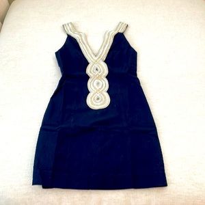 Lilly Pulitzer Navy Shift Dress Size 0